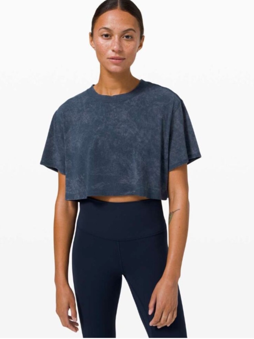 Lululemon All Yours Cropped Boyfriend Tee *Wash - Picture 2 of 5